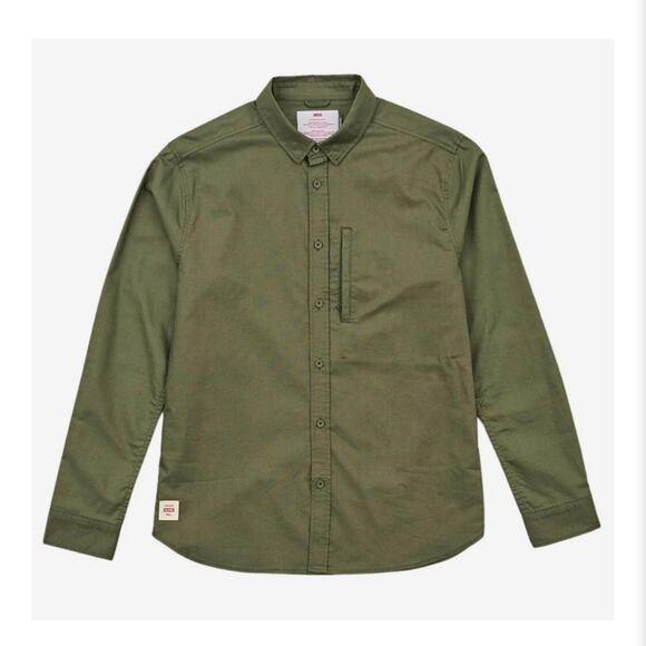 Globe Foundation Olive Long Sleeve Shirt XXL - Picture 1 of 7